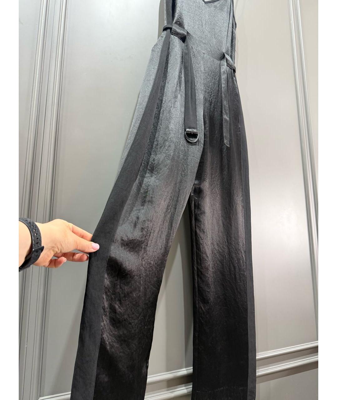 RAG & BONE Черный ацетатный комбинезон, фото 6