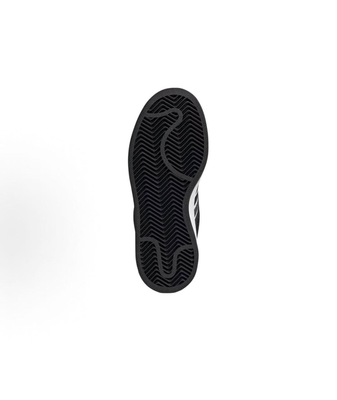ADIDAS Черные текстильные низкие кроссовки / кеды, фото 6
