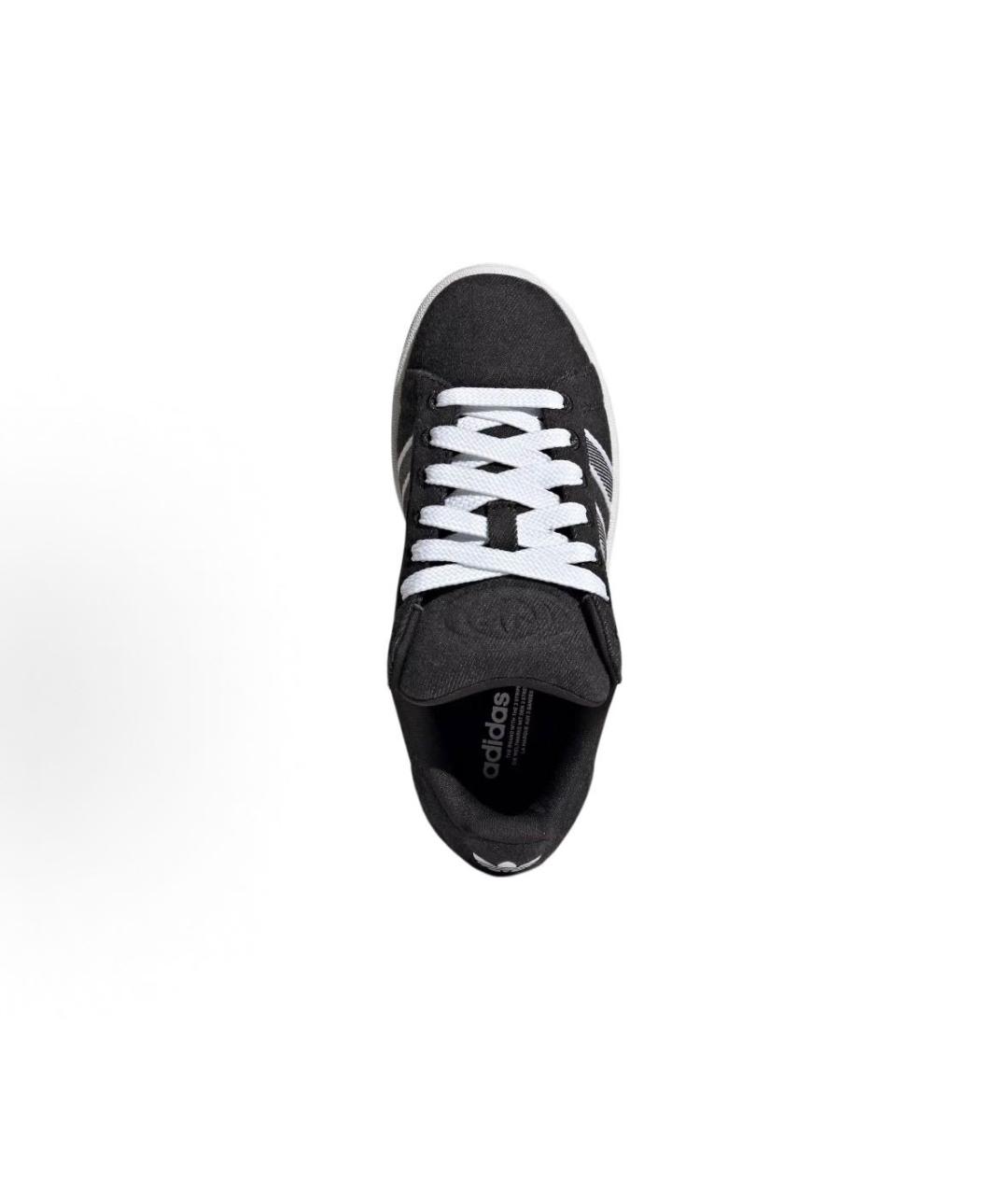 ADIDAS Черные текстильные низкие кроссовки / кеды, фото 4
