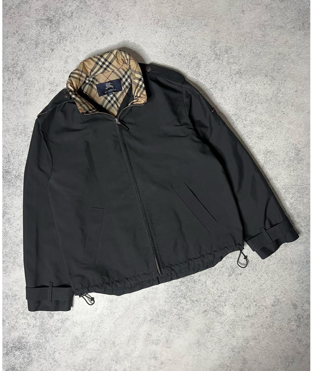 BURBERRY Черная полиэстеровая куртка, фото 9
