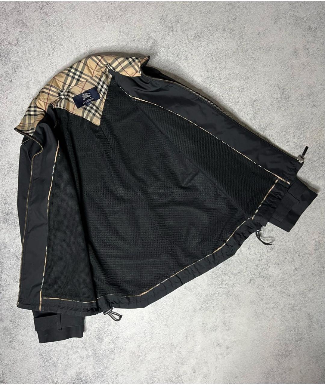 BURBERRY Черная полиэстеровая куртка, фото 3