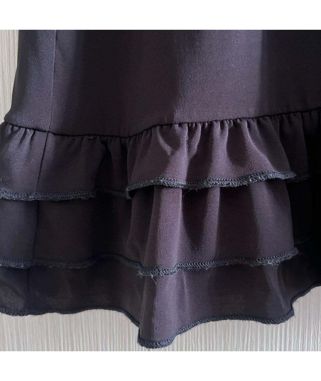 RED VALENTINO Черное ацетатное вечернее платье, фото 5