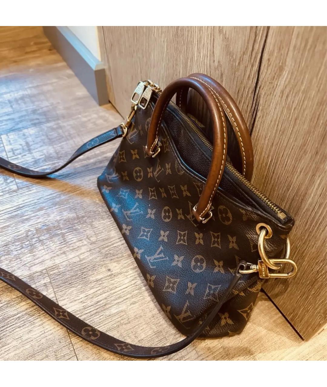 LOUIS VUITTON Коричневая сумка тоут из канвы, фото 3
