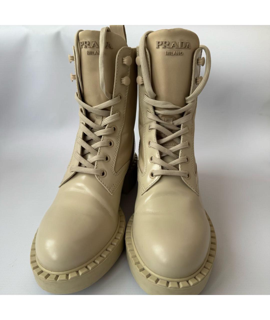 PRADA Бежевые сапоги, фото 6