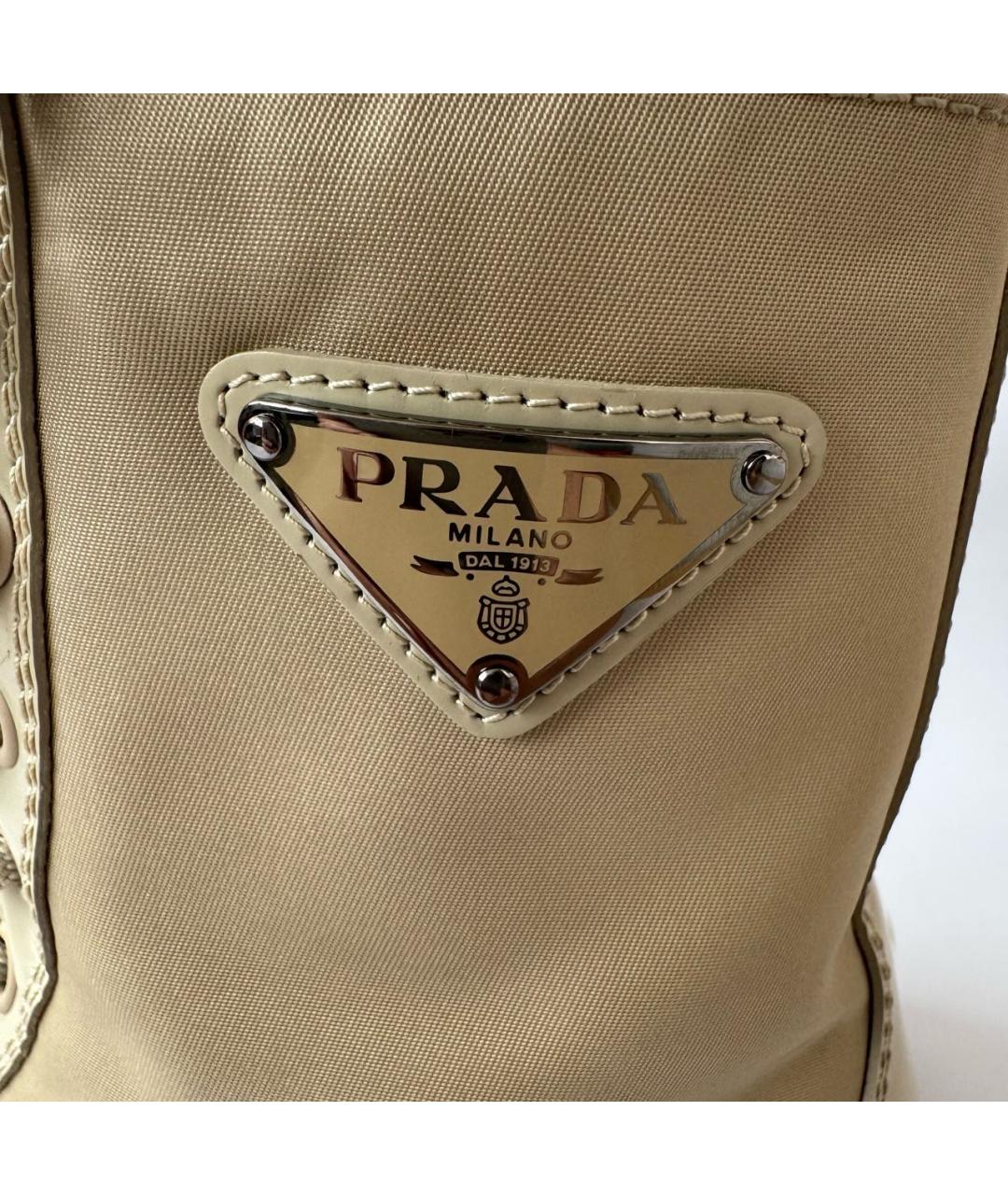 PRADA Бежевые сапоги, фото 5
