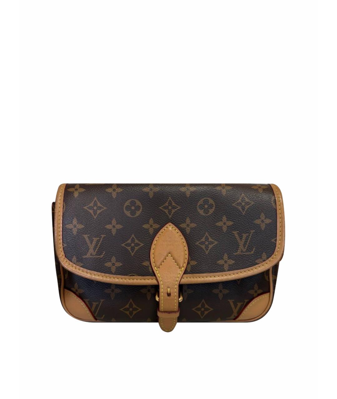 LOUIS VUITTON Коричневая сумка через плечо из канвы, фото 1