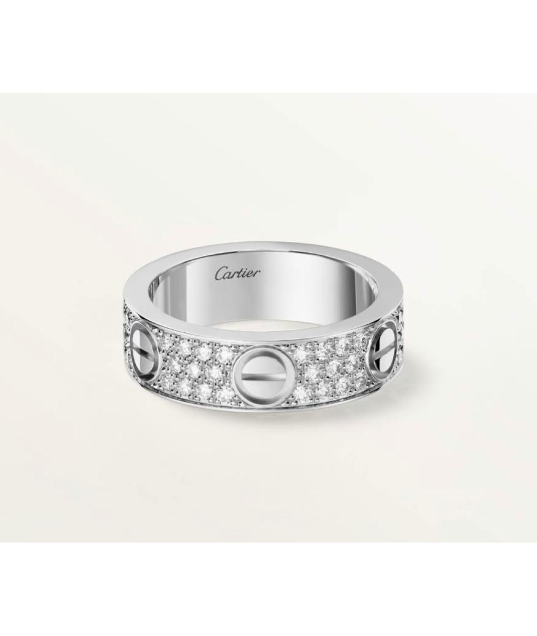 CARTIER Серебряное кольцо из белого золота, фото 4