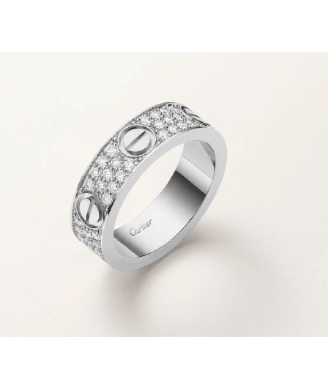 CARTIER Серебряное кольцо из белого золота, фото 2