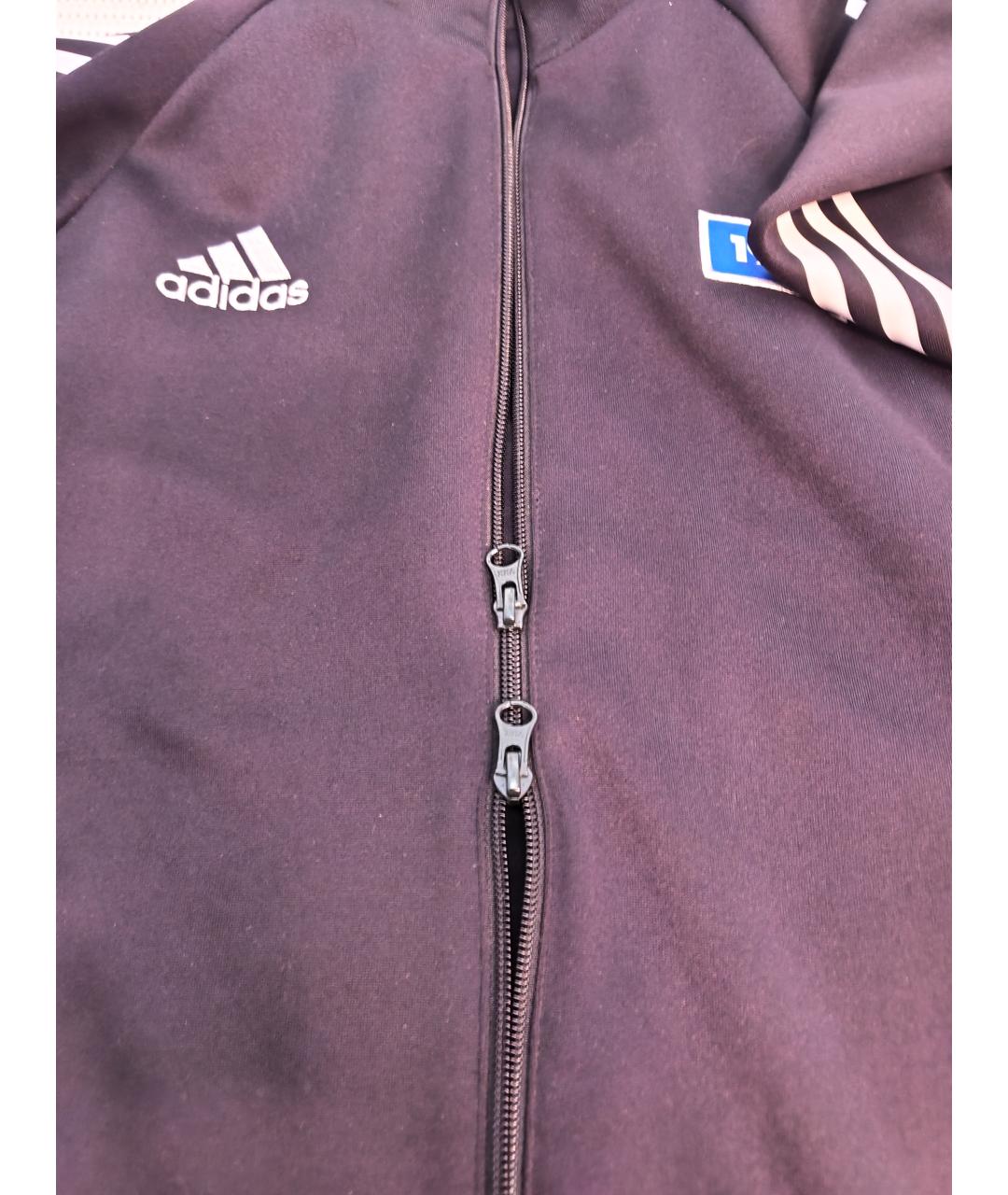 ADIDAS Черная хлопковая спортивная куртка, фото 8