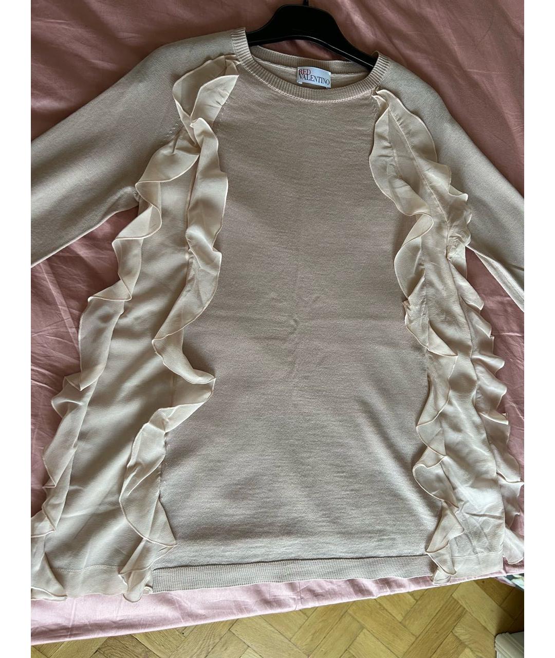RED VALENTINO Розовый шерстяной джемпер / свитер, фото 4