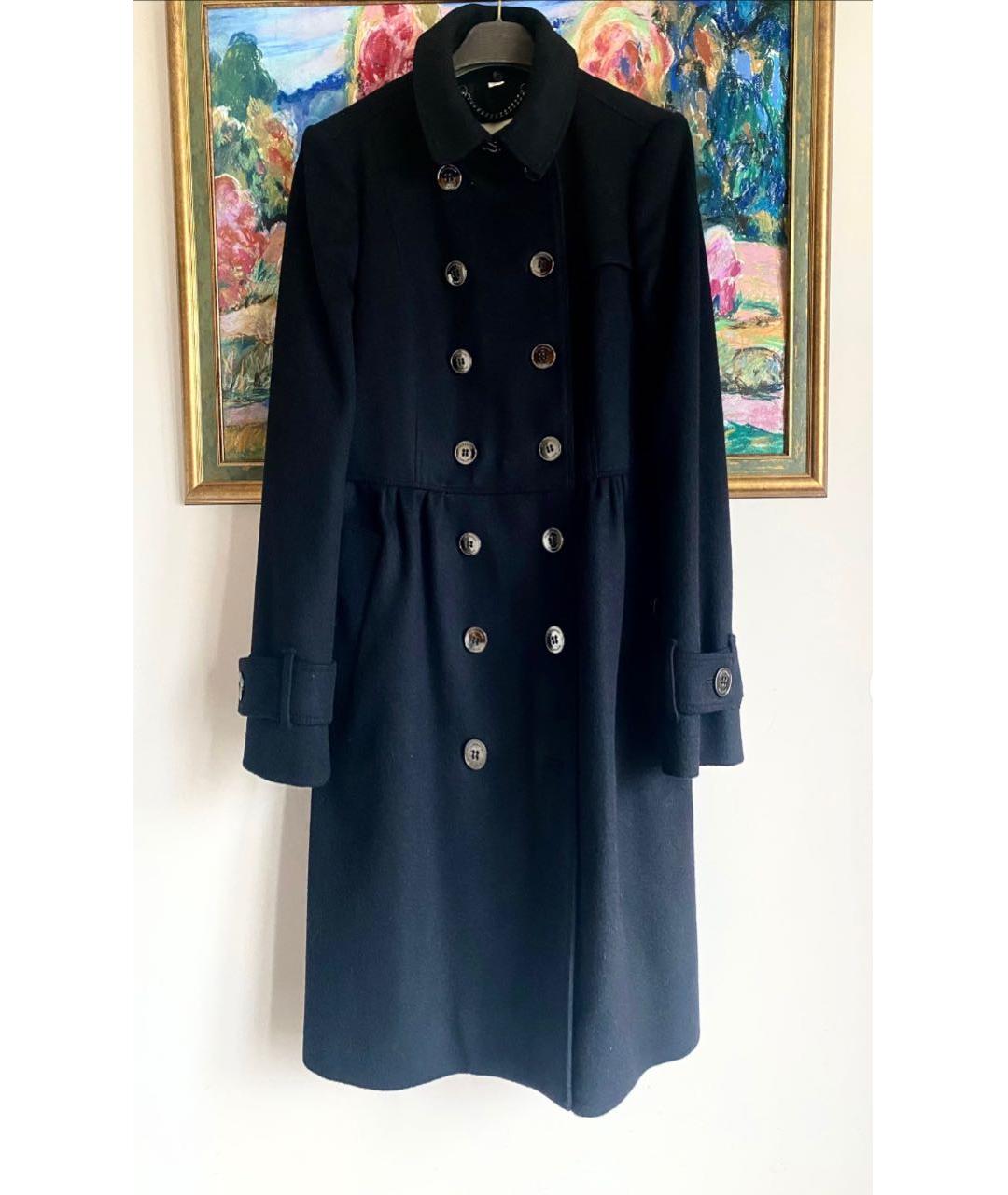 BURBERRY Черное кашемировое пальто, фото 2