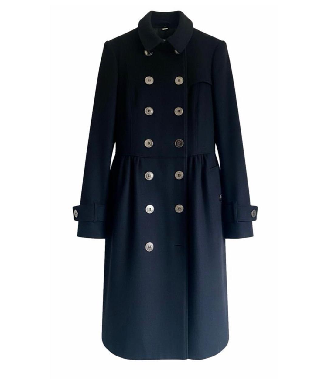 BURBERRY Черное кашемировое пальто, фото 1