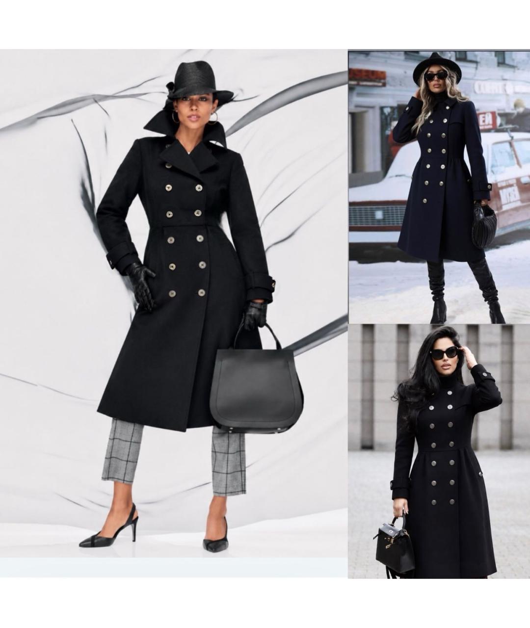 BURBERRY Черное кашемировое пальто, фото 5