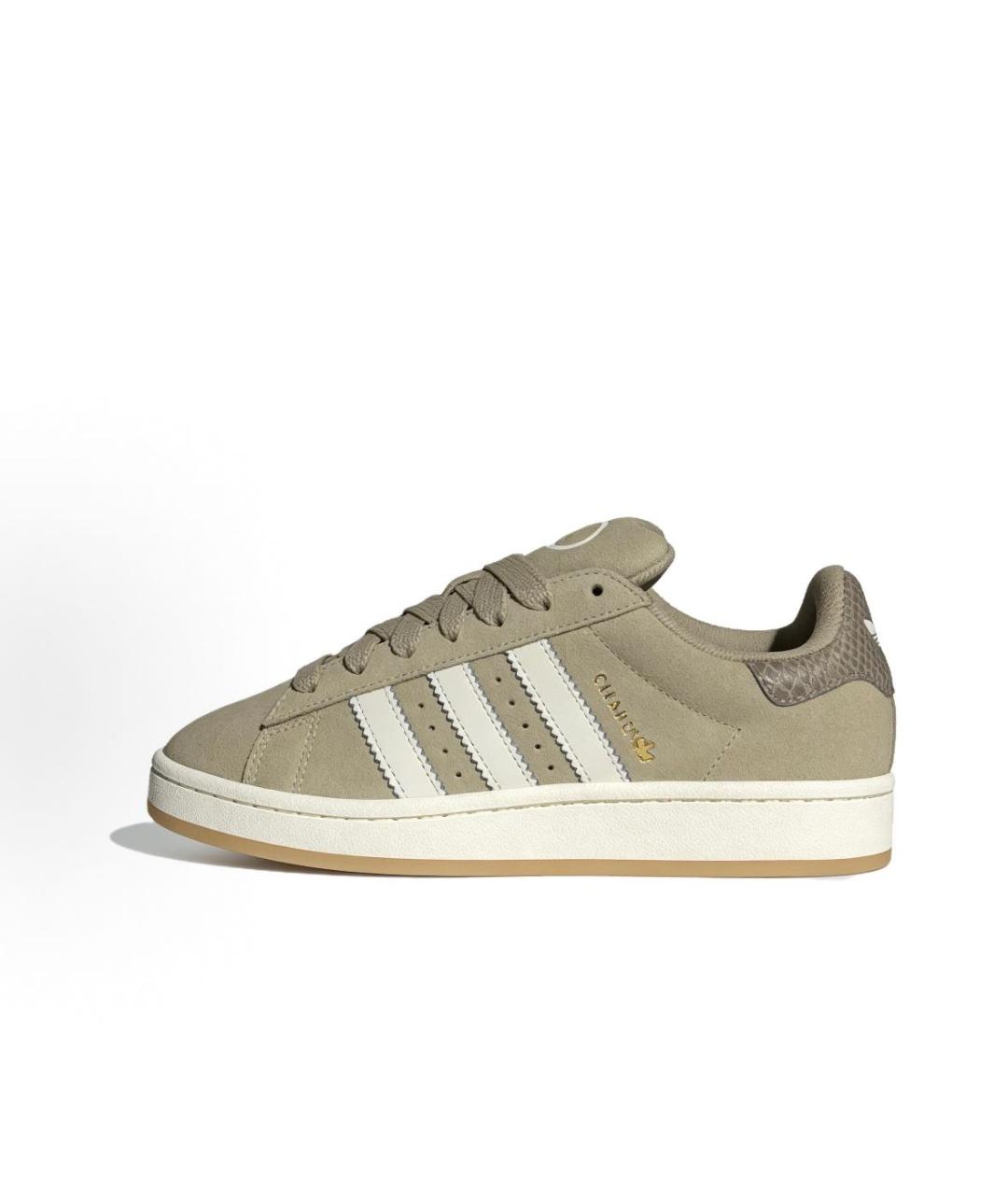 ADIDAS Бежевые замшевые кроссовки, фото 2