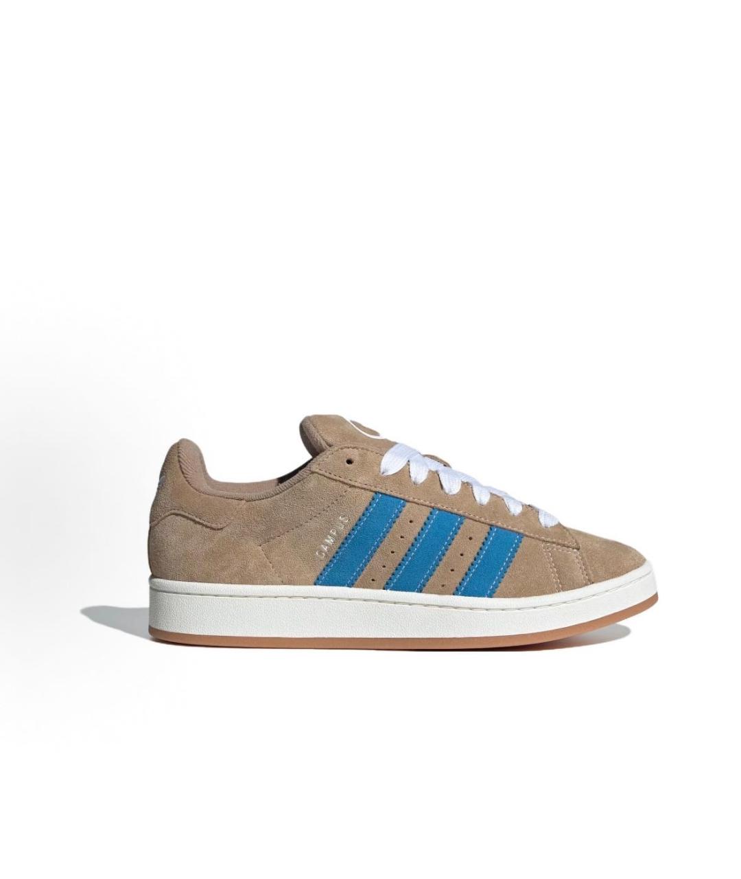 ADIDAS Бежевые замшевые кроссовки, фото 6