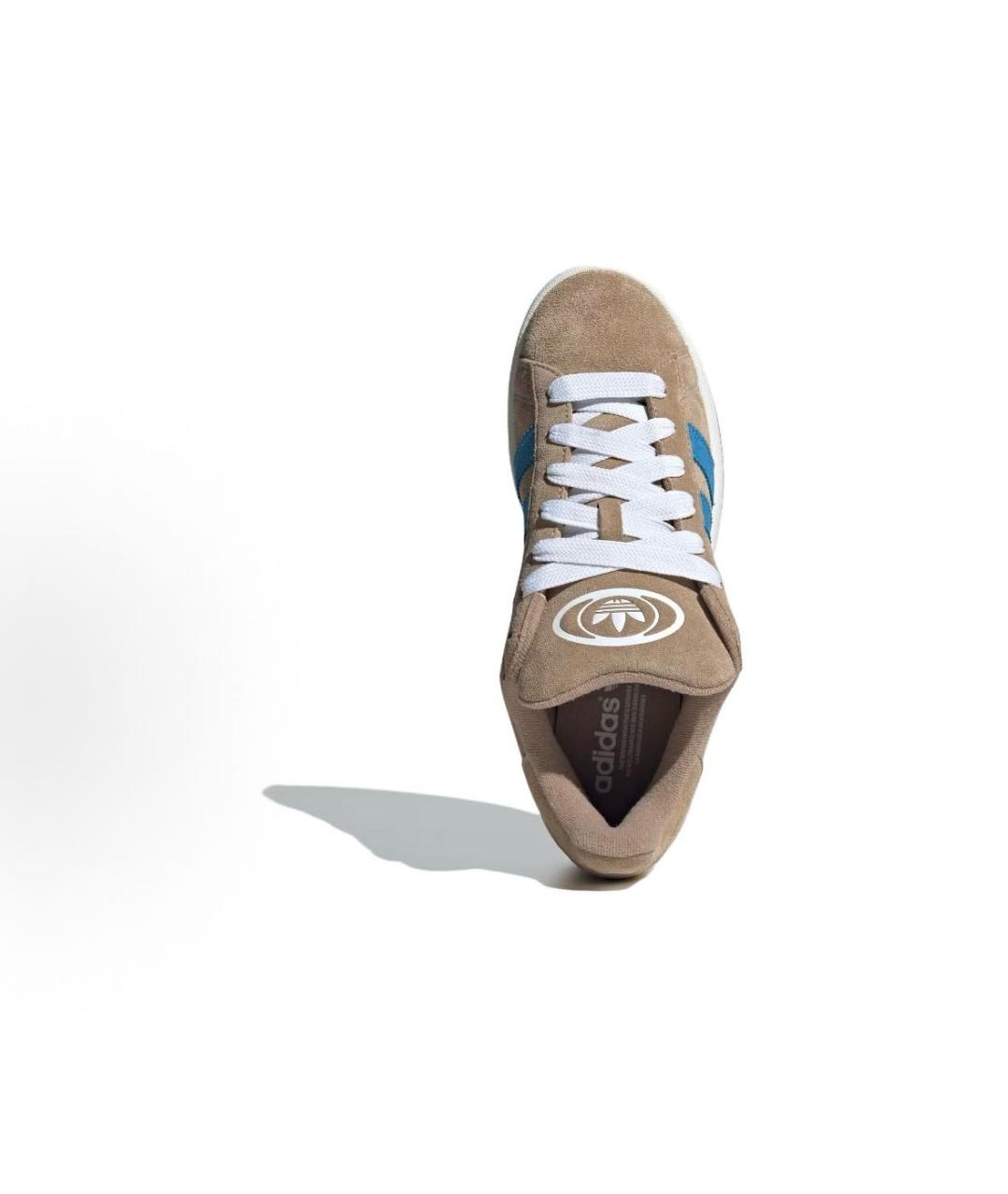 ADIDAS Бежевые замшевые кроссовки, фото 4