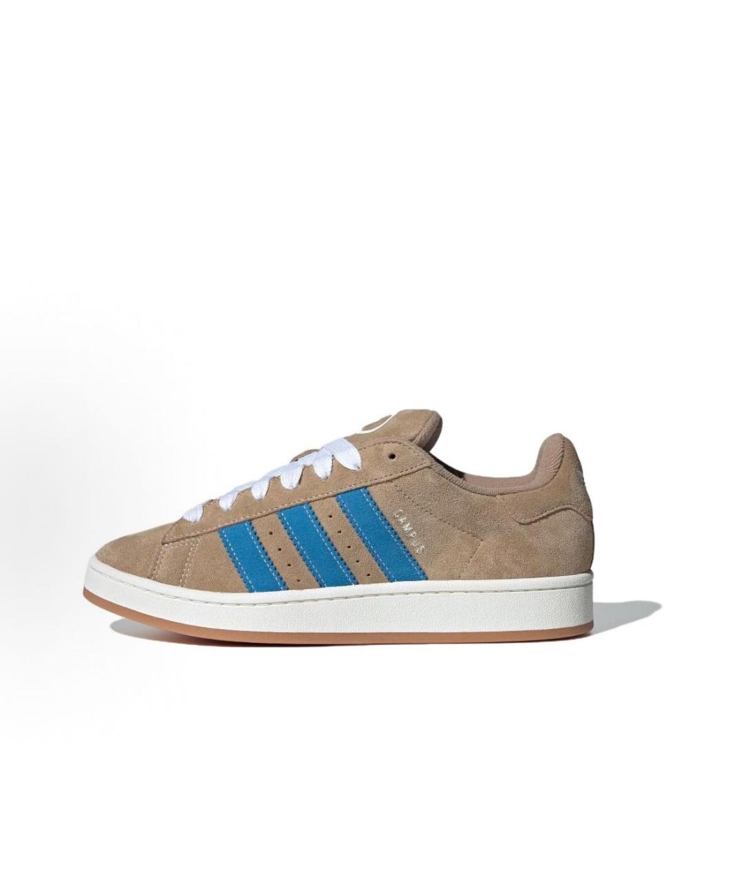 ADIDAS Бежевые замшевые кроссовки, фото 2