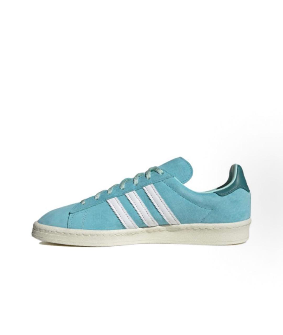 ADIDAS Голубые замшевые кроссовки, фото 2