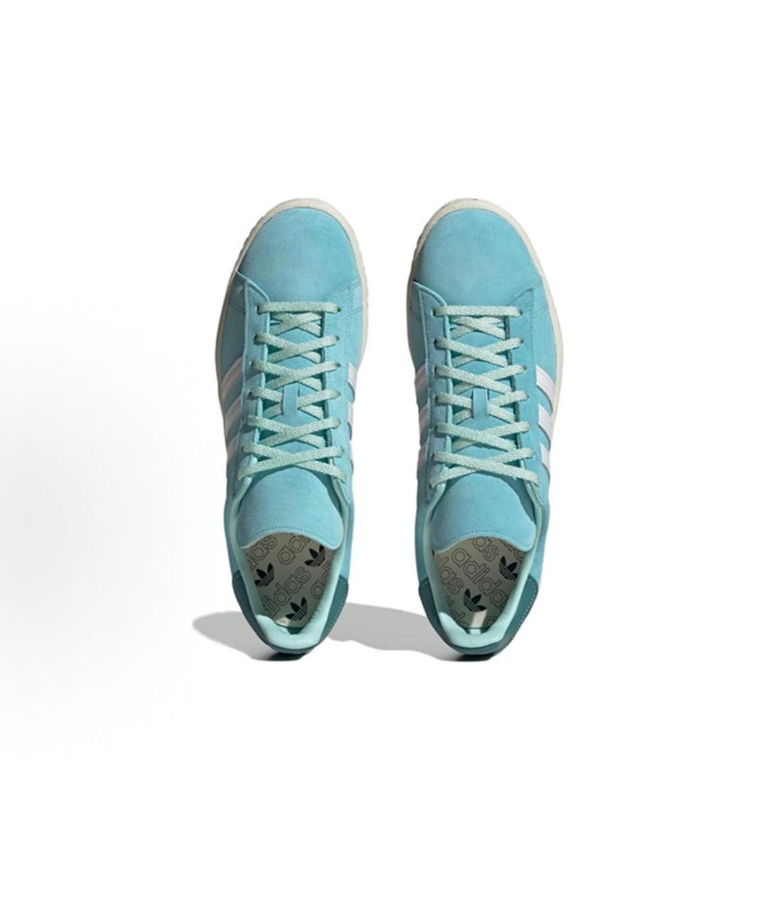 ADIDAS Голубые замшевые кроссовки, фото 5