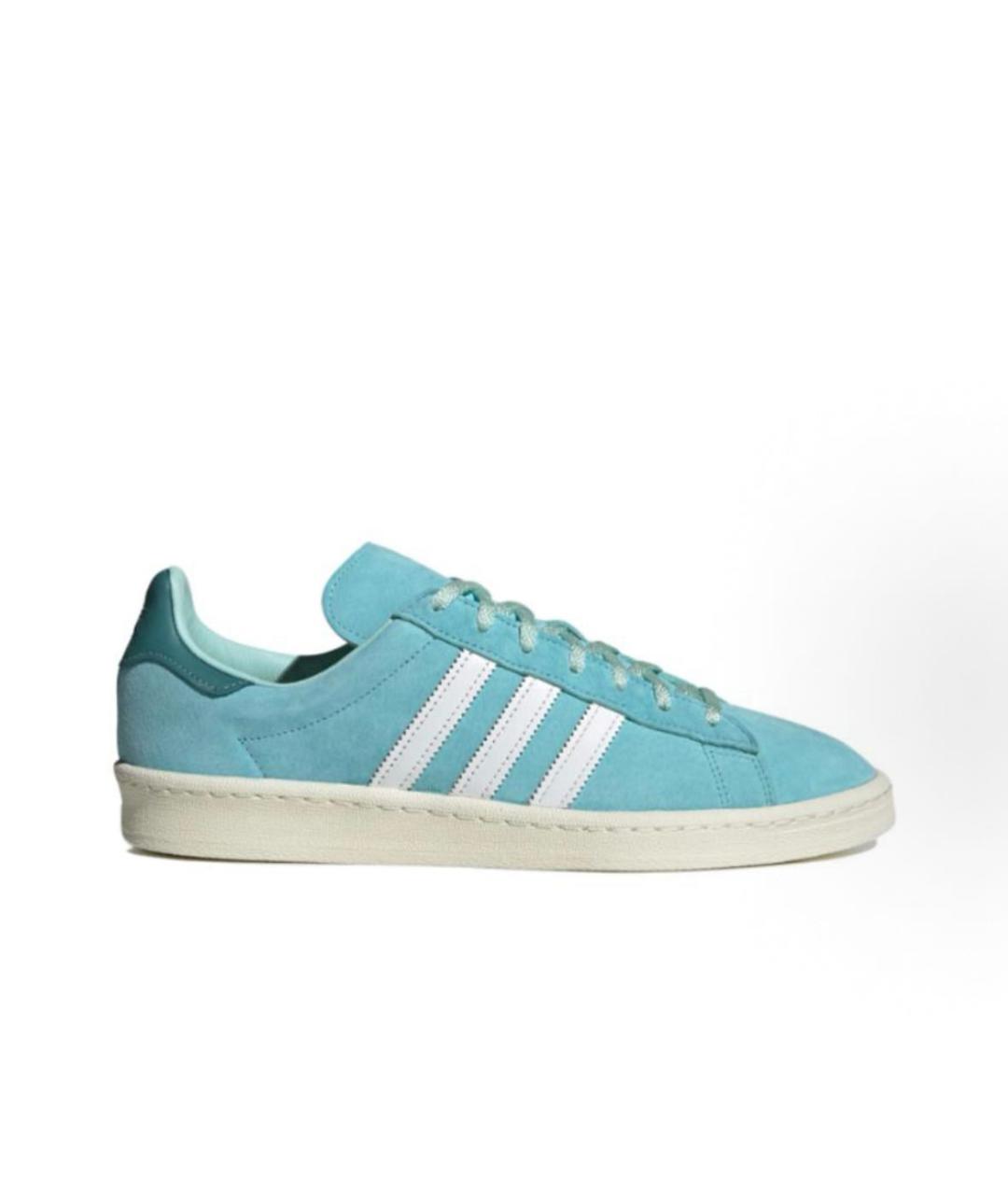 ADIDAS Голубые замшевые кроссовки, фото 1