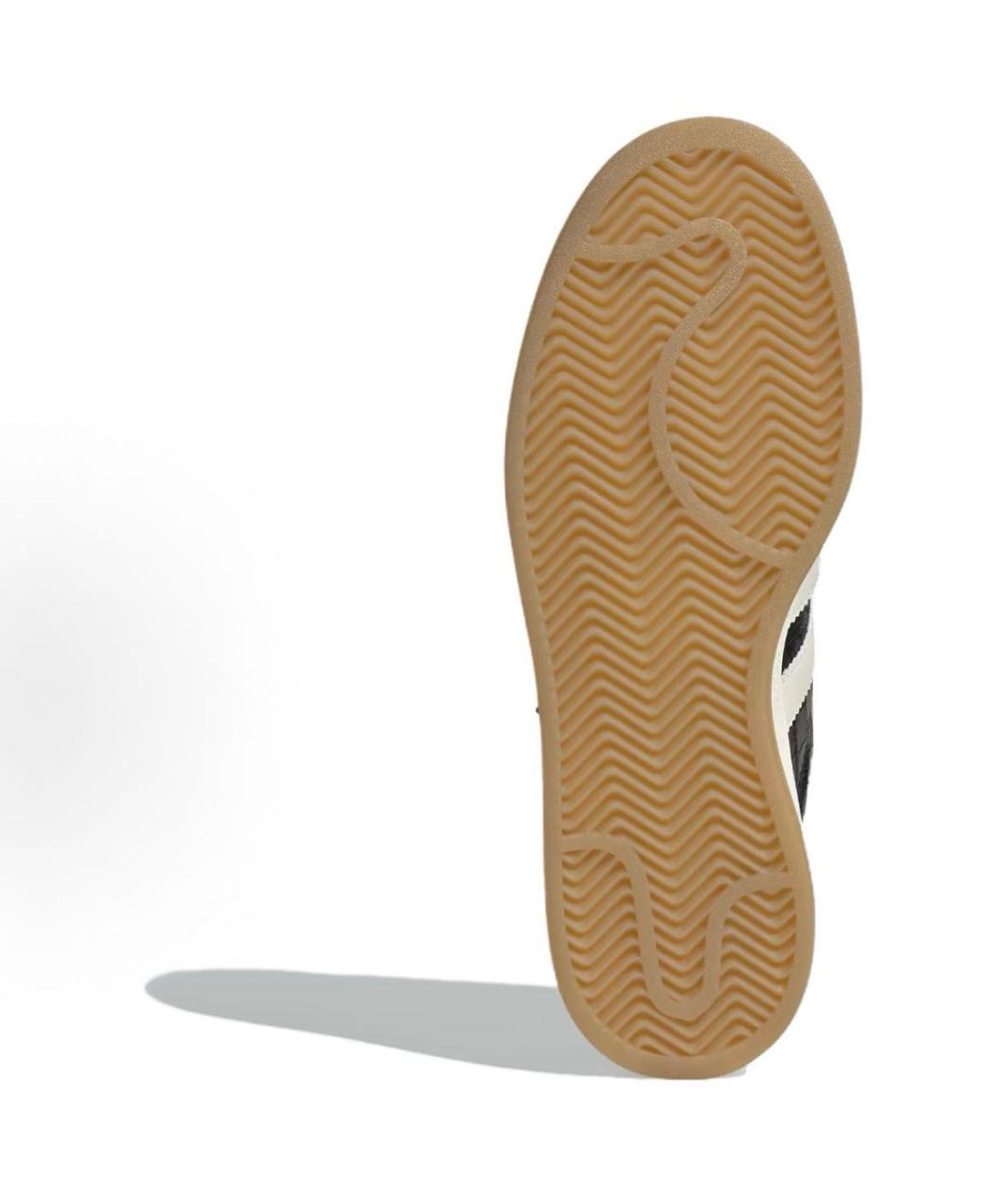 ADIDAS Черные кожаные кроссовки, фото 5