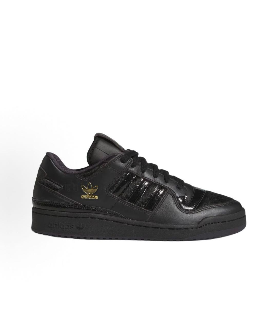 ADIDAS Черные кожаные кроссовки, фото 7