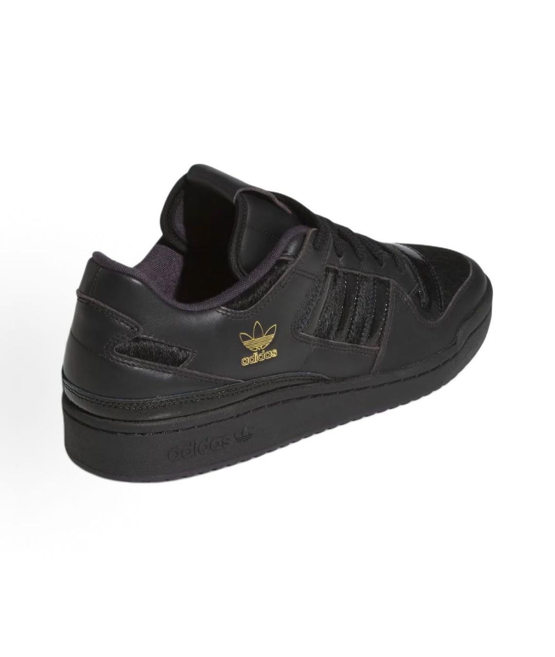ADIDAS Черные кожаные кроссовки, фото 5