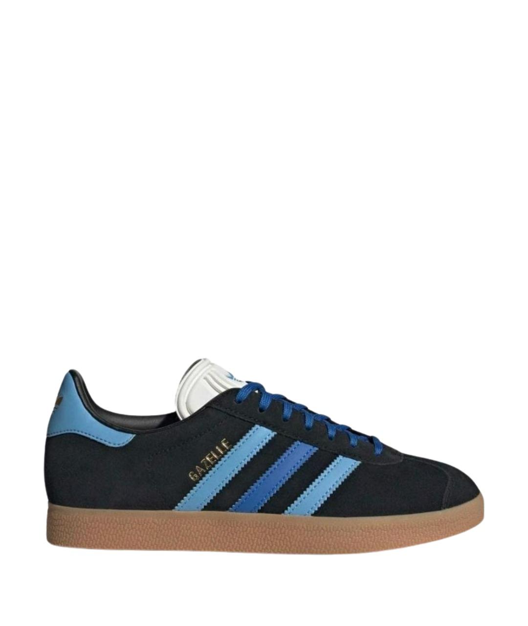 ADIDAS Черные замшевые кроссовки, фото 1