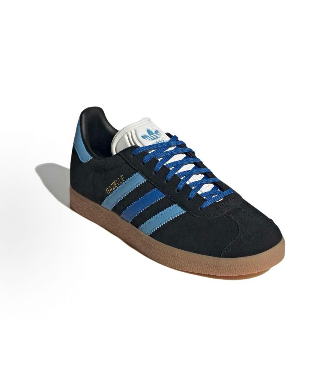ADIDAS Черные замшевые кроссовки, фото 3