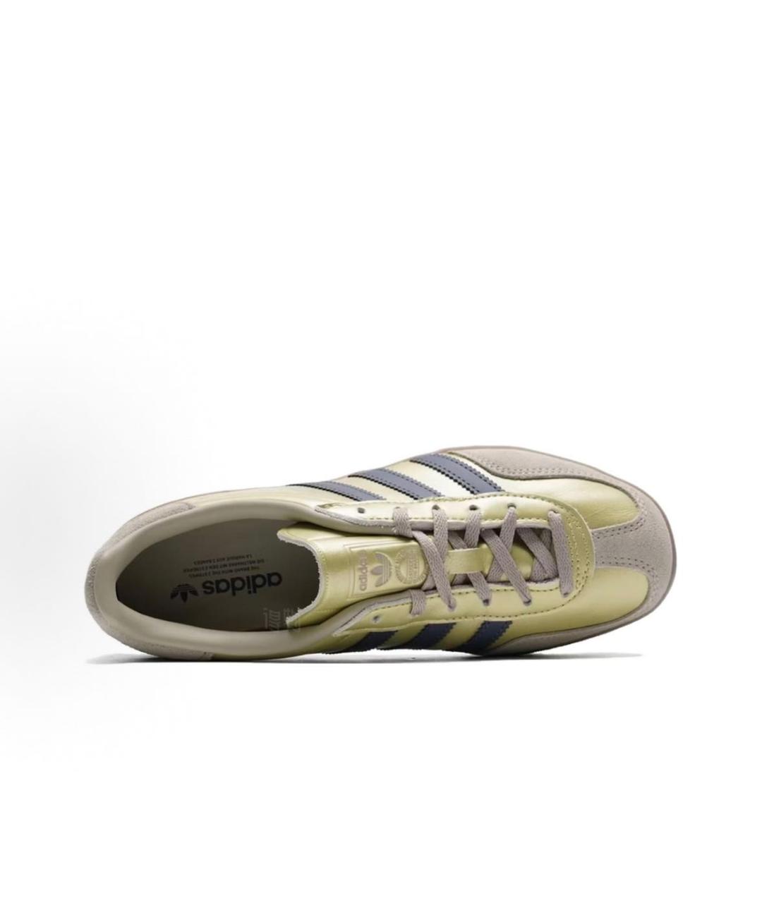 ADIDAS Золотые кожаные кроссовки, фото 3