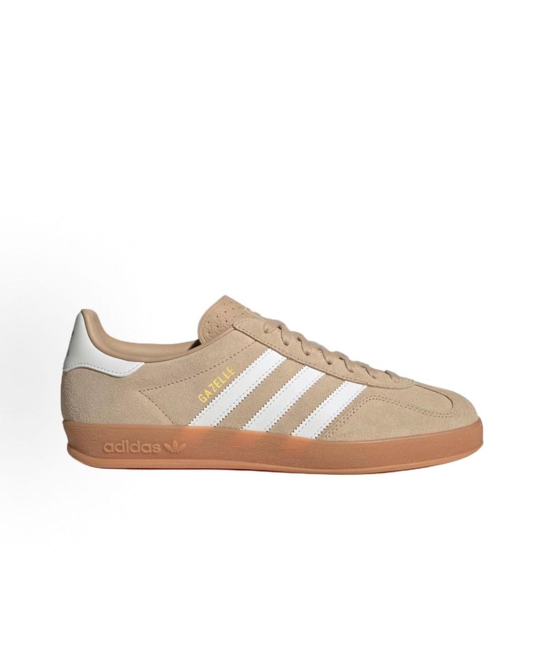 ADIDAS Бежевые замшевые кроссовки, фото 7