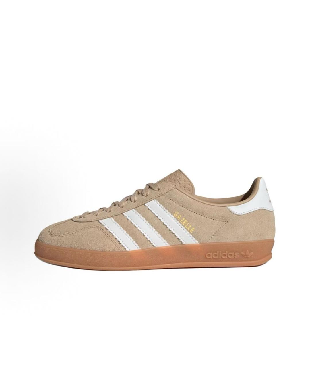 ADIDAS Бежевые замшевые кроссовки, фото 2