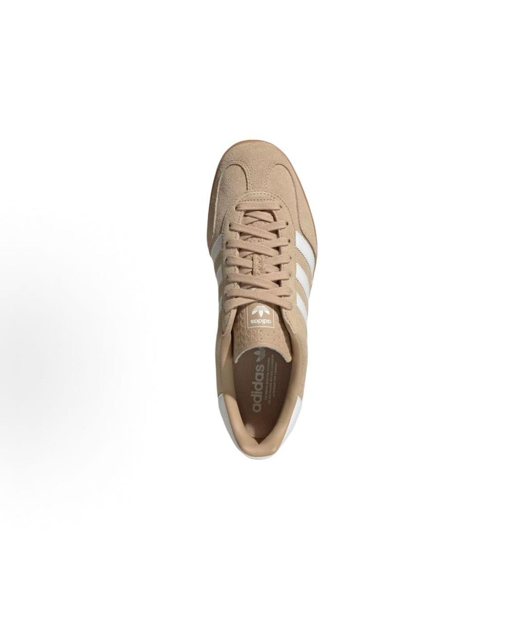 ADIDAS Бежевые замшевые кроссовки, фото 4