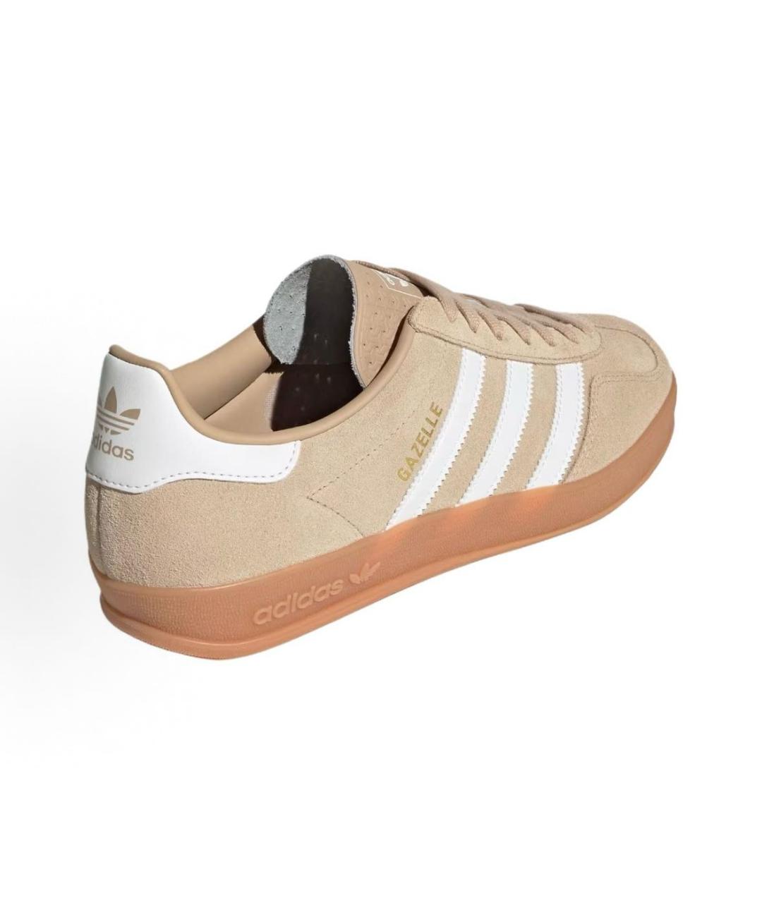 ADIDAS Бежевые замшевые кроссовки, фото 5