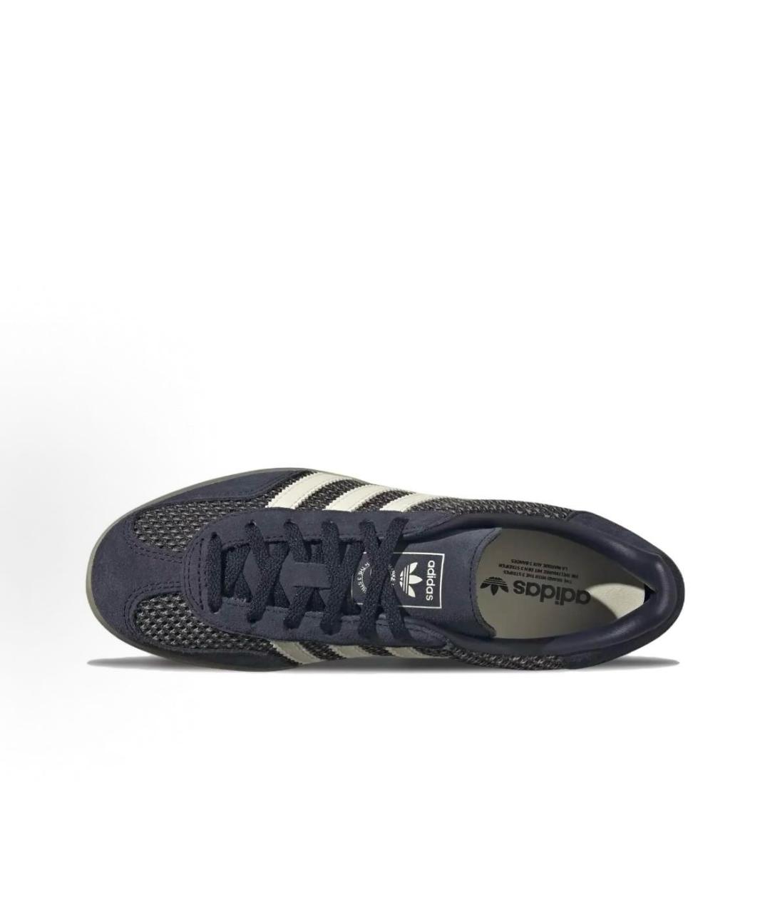 ADIDAS Темно-синие замшевые кроссовки, фото 3
