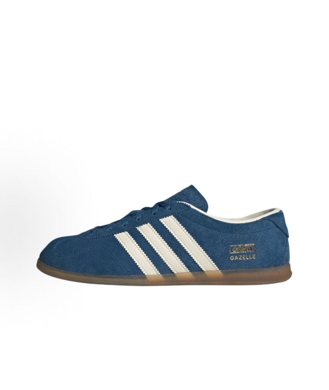 ADIDAS Синие замшевые кроссовки, фото 2