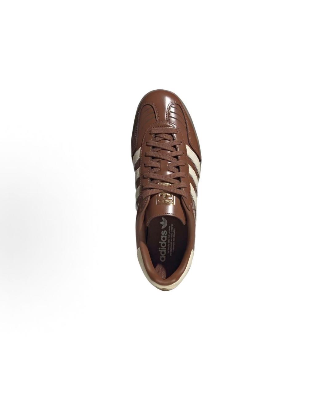 ADIDAS Коричневые кроссовки из лакированной кожи, фото 4