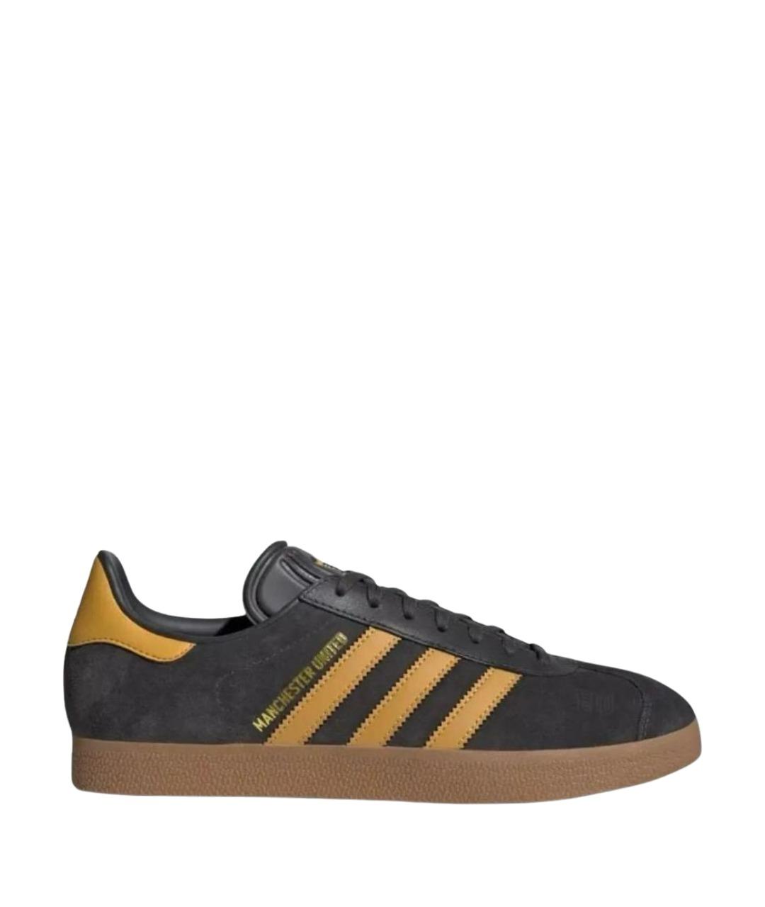 ADIDAS Антрацитовые замшевые кроссовки, фото 1