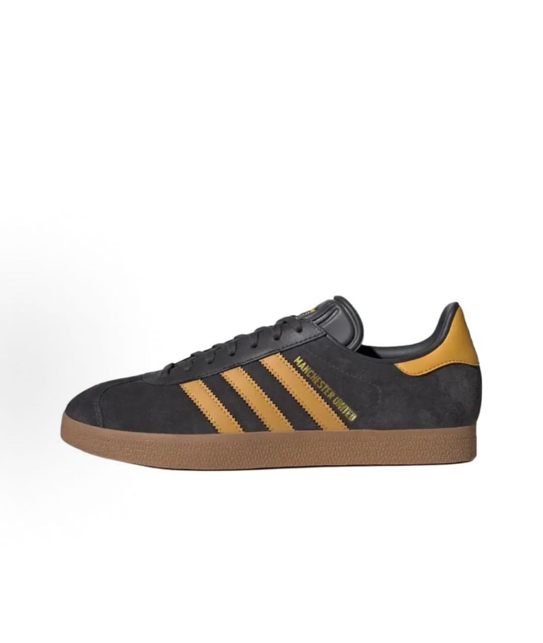 ADIDAS Антрацитовые замшевые кроссовки, фото 2
