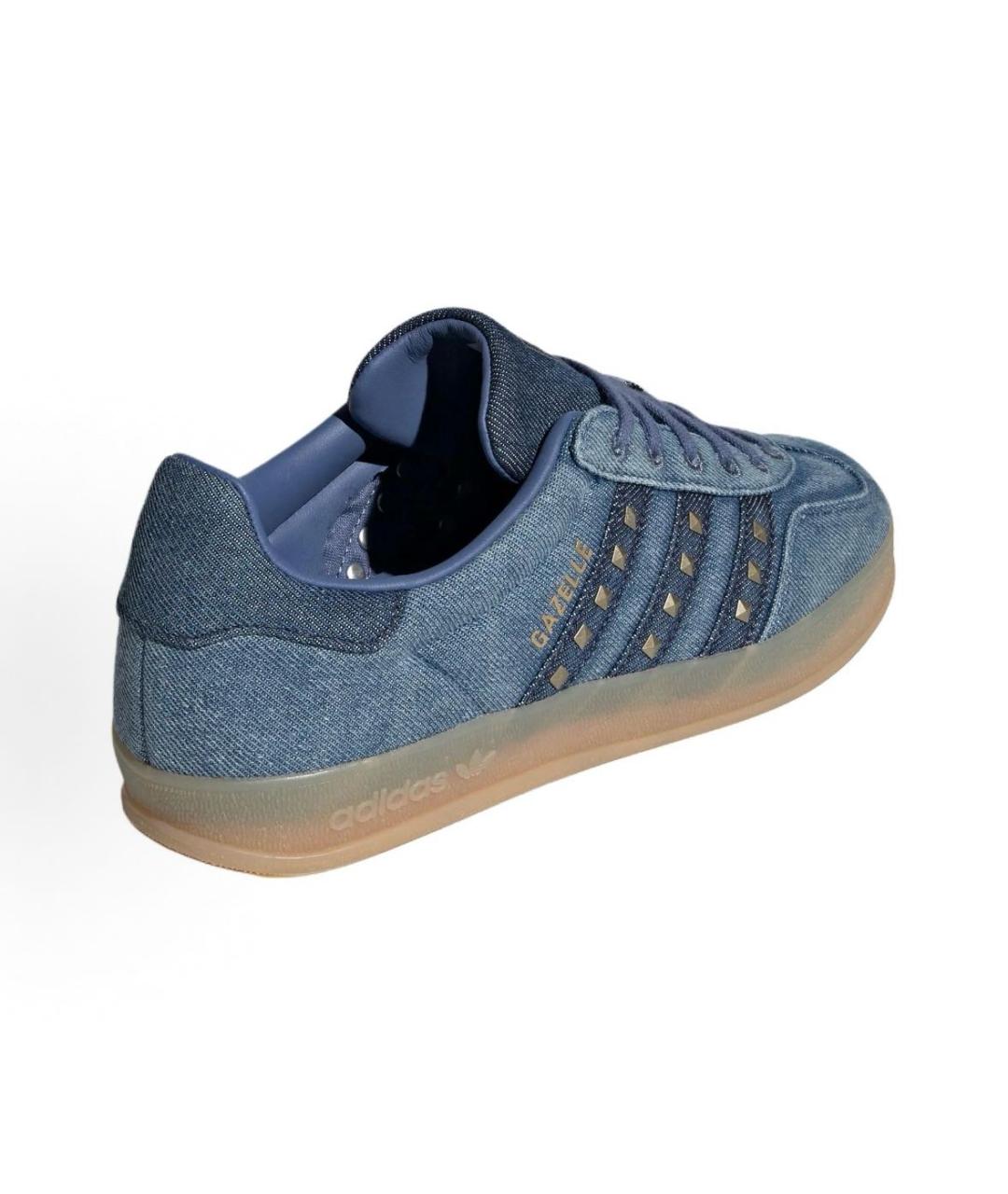 ADIDAS Синие текстильные кроссовки, фото 4
