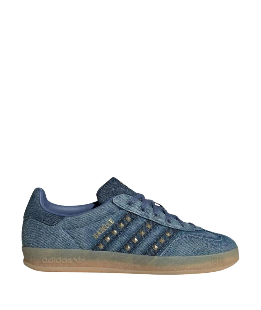 ADIDAS Синие текстильные кроссовки, фото 1