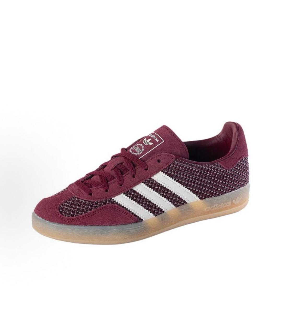 ADIDAS Бордовые текстильные кроссовки, фото 2