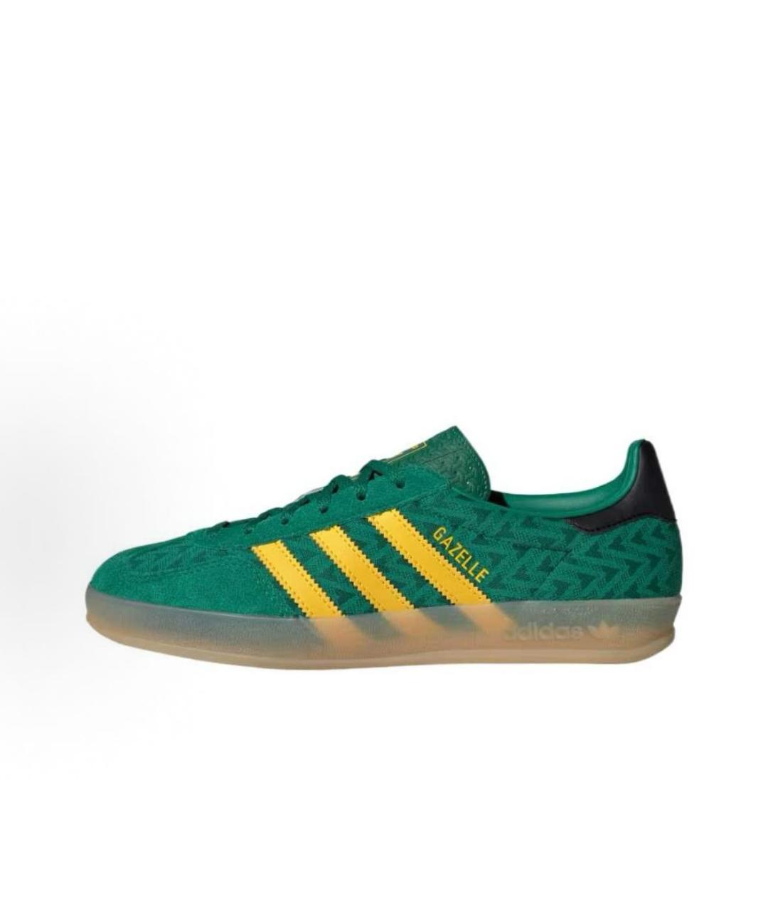 ADIDAS Зеленые текстильные кроссовки, фото 2