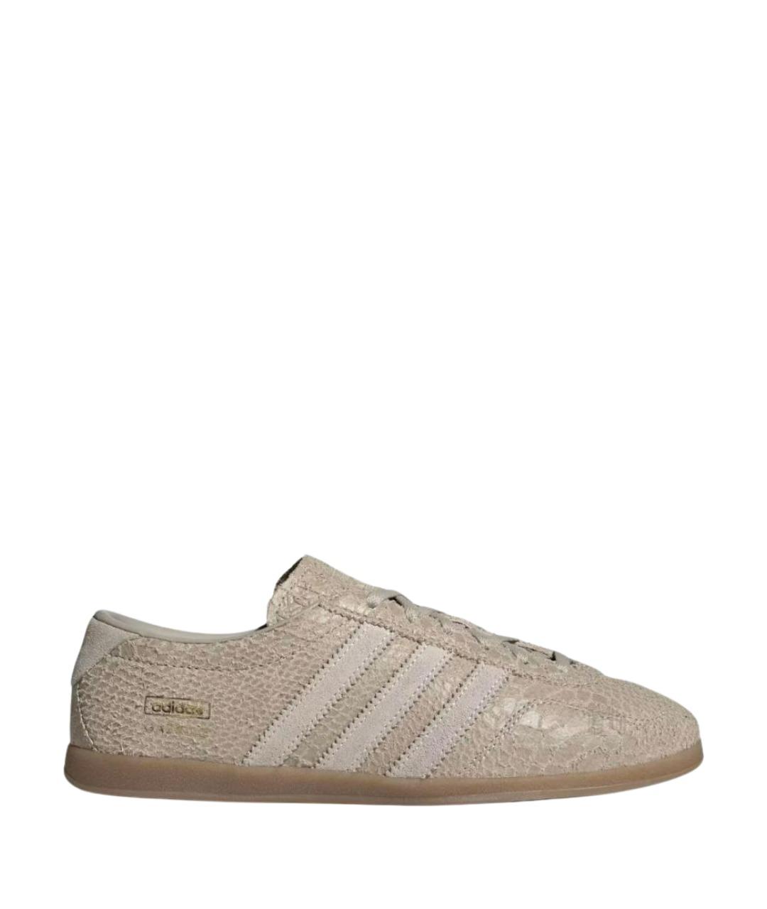 ADIDAS Бежевые кожаные кроссовки, фото 1
