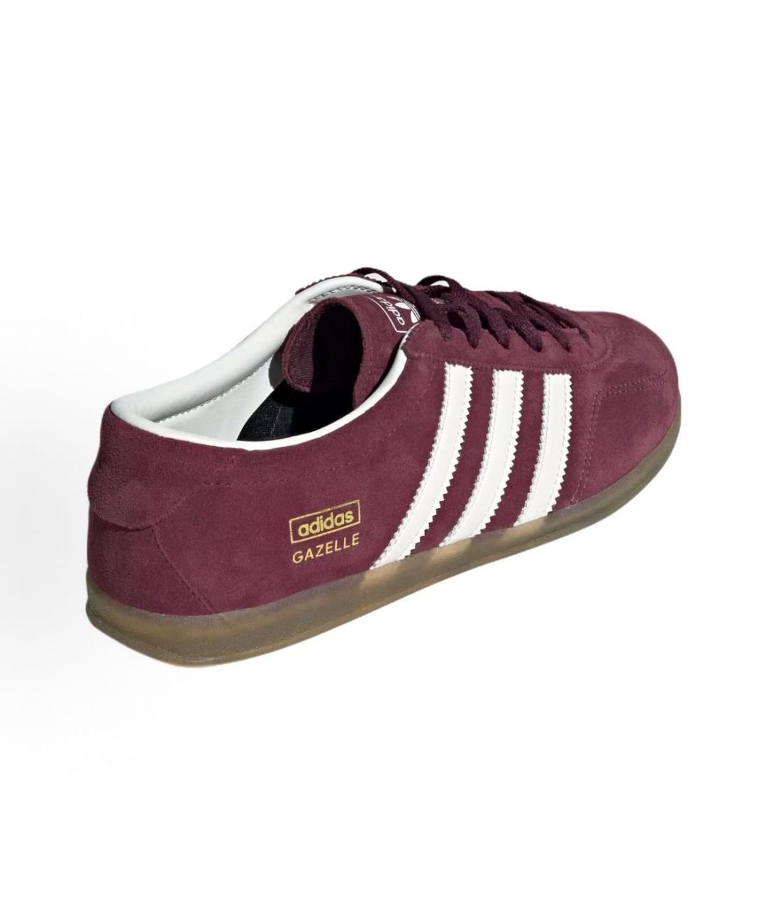 ADIDAS Бордовые замшевые кроссовки, фото 3