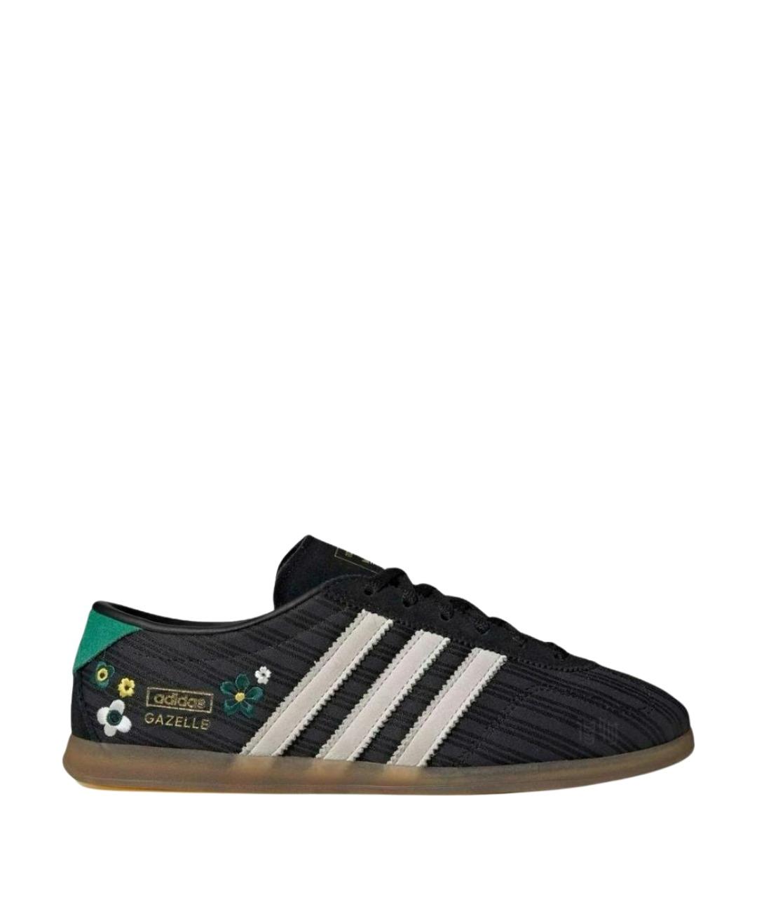ADIDAS Черные текстильные кроссовки, фото 1