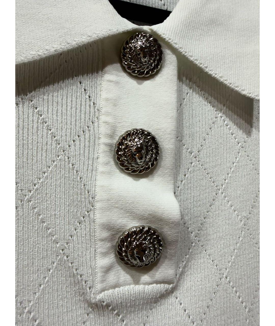 BALMAIN Белая вискозная футболка, фото 4