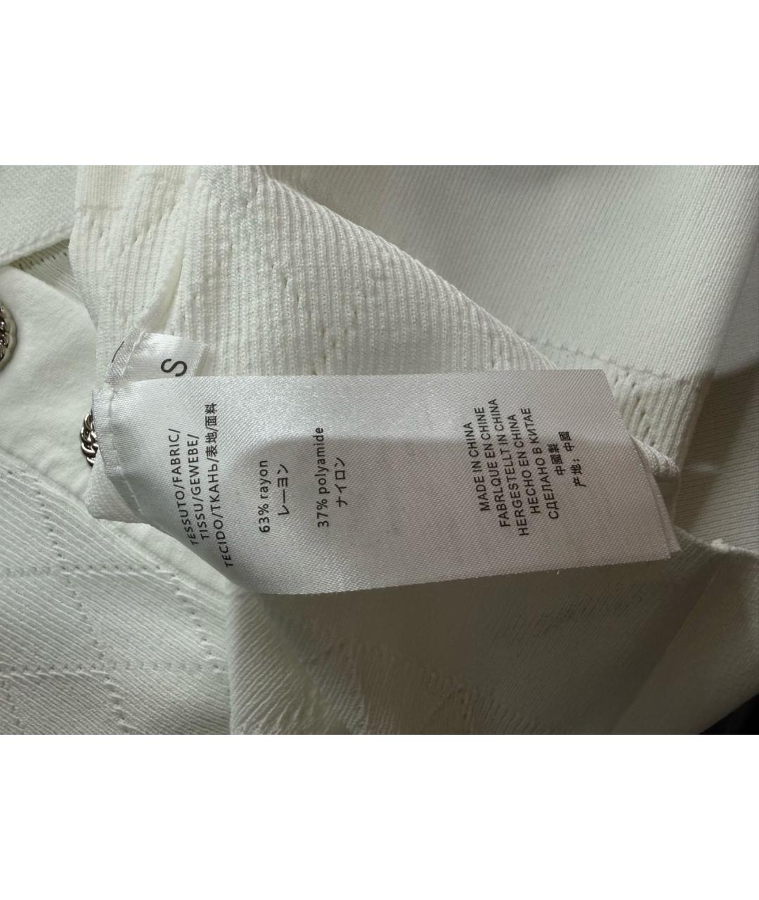BALMAIN Белая вискозная футболка, фото 5