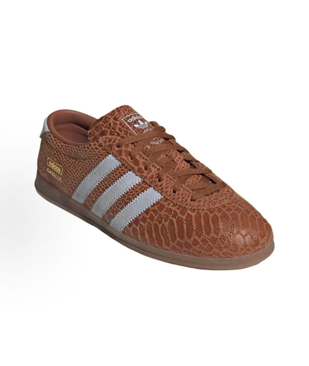 ADIDAS Коричневые кожаные кроссовки, фото 3