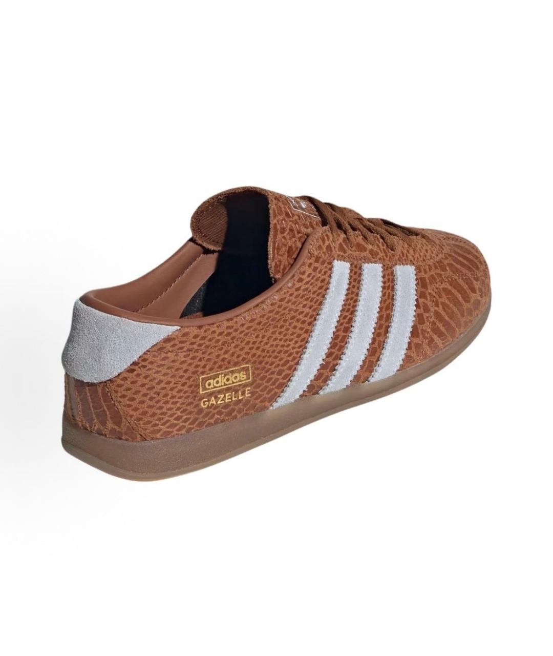 ADIDAS Коричневые кожаные кроссовки, фото 5
